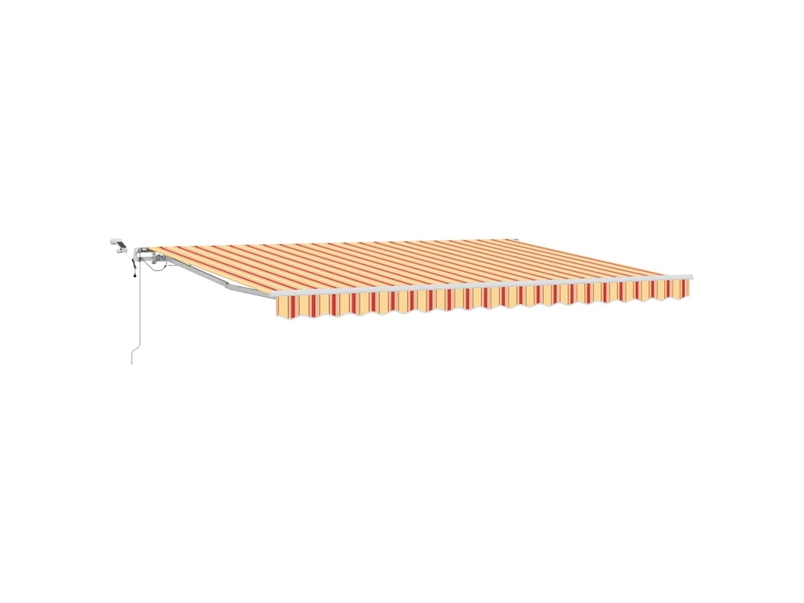 Toldo Retrátil Automático Vidaxl Amarelo Tecido