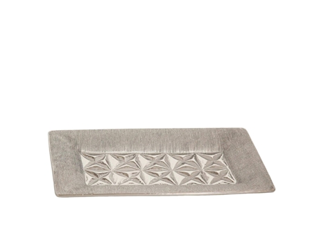 Centro de mesa ROMIMEX Prateado Cerâmica 31 x 3 x 17 cm