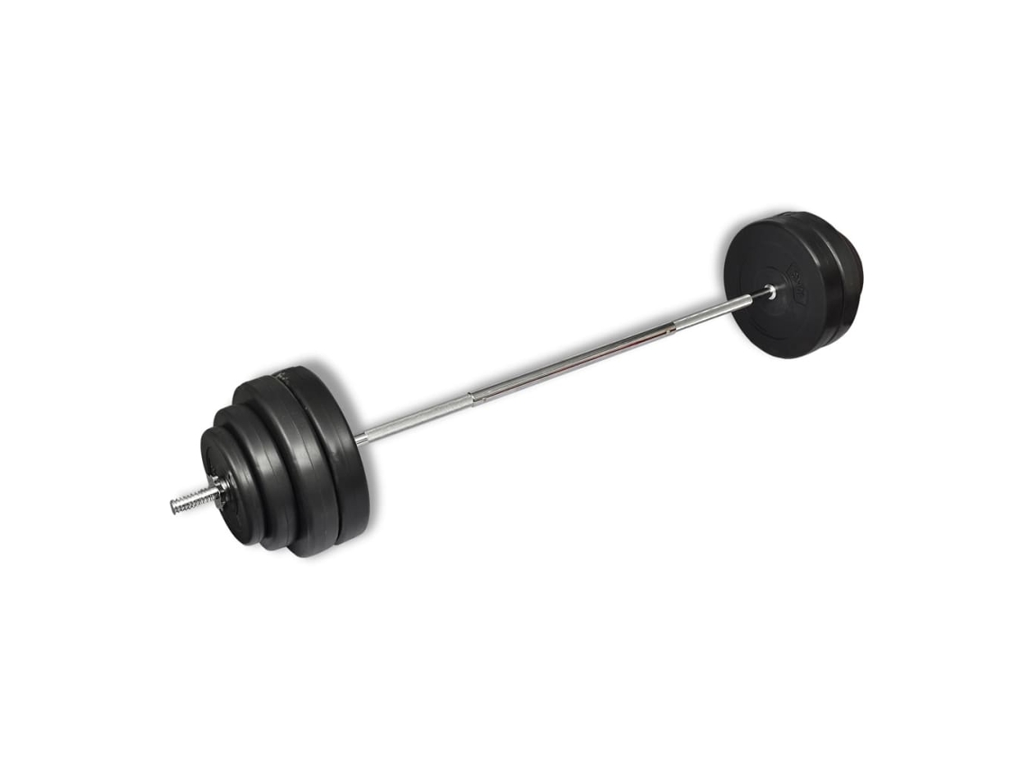Barbell, Barbells Vidaxl Preto Metal (n/a)