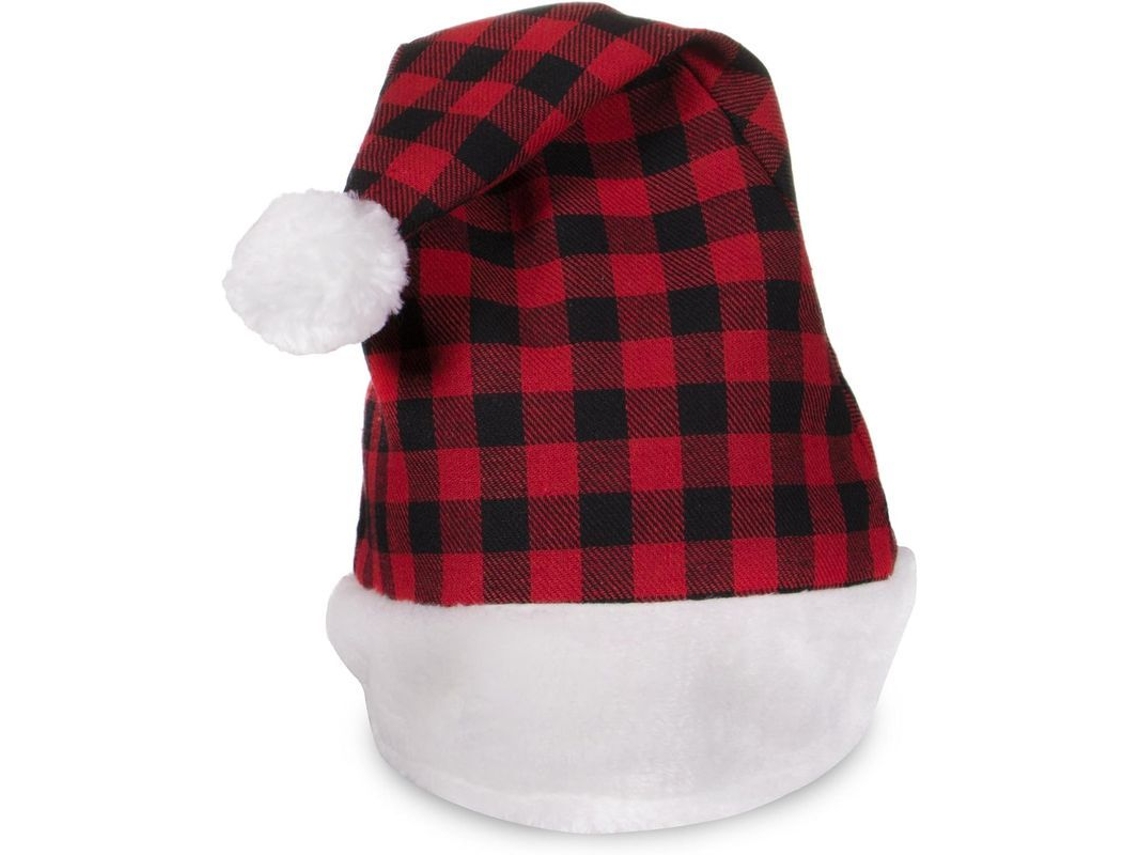 Chapéu de Papai Noel Xadrez Nova Line