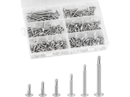210 Parafusos Autoatarraxantes De Aço Inoxidável - M4.2 (13 Mm A 50 Mm) Com Cabeça Panela Para Diversas Aplicações. -aquaforge