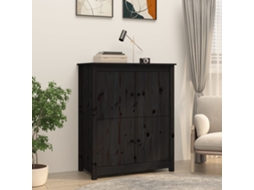 Aparador 83x41,5x100 cm Madera Maciza de Pino Negro