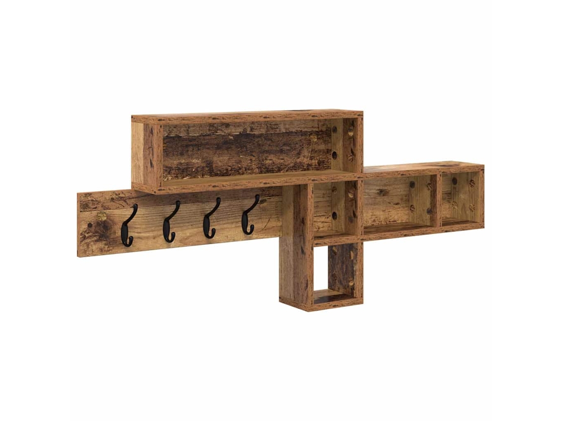 Cabideiro de Parede Madeira Antiga 100 X 12 X 43,5 Cm MAISON EXCLUSIVE