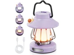 Lanterna De Acampamento Infantil, Lanterna Led Recarregável E Luz Noturna – Portátil Para Uso Externo Interno, Ideal