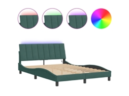 Bed Frame, Bed Frames Vidaxl Verde Veludo (140 X 200 Cm)