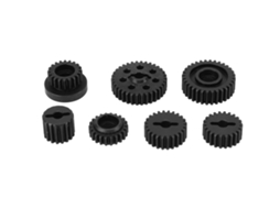 Conjunto de 7 engrenagens metálicas para caixa de transmissão de carro RC, substituição para o modelo Absima Sherpa 1/10.
