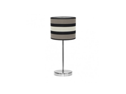 Mesa Pequena Karla 1xe14 Taupe/bege 42x17x17 Cm Fabrilamp