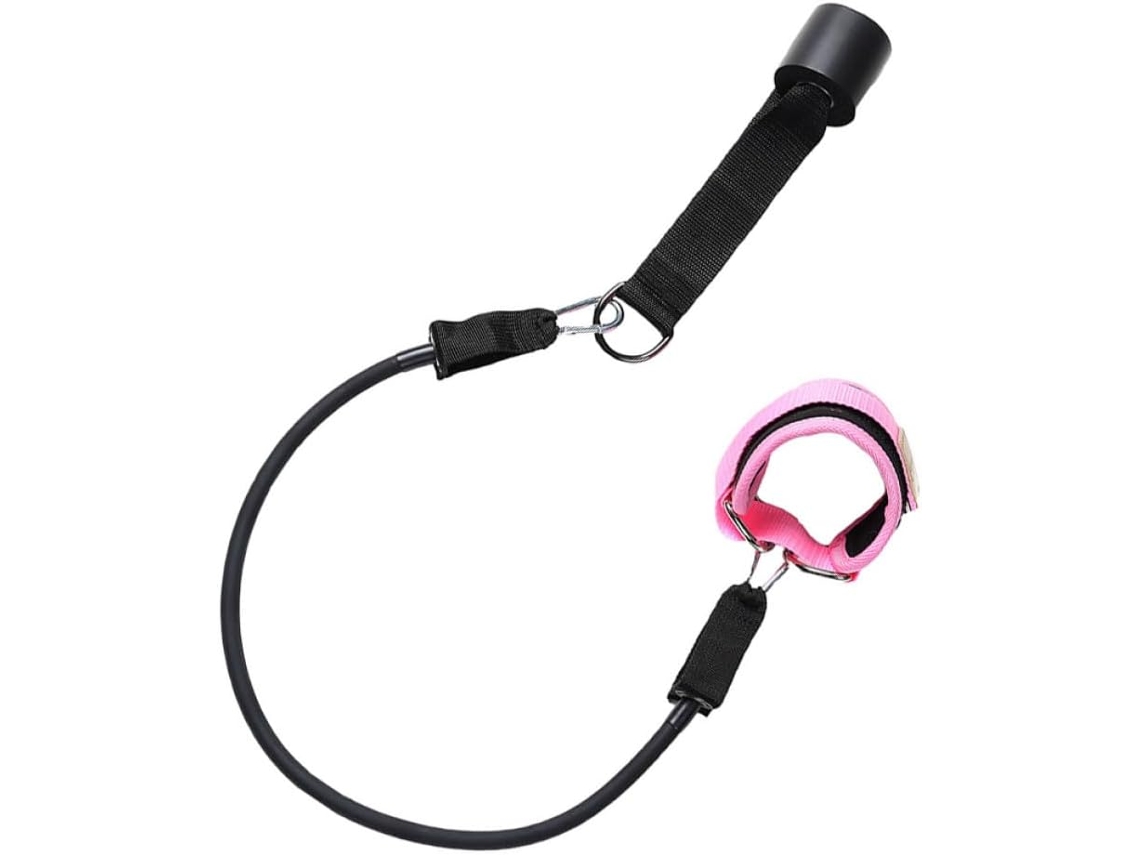 Conjunto De 3 Faixas Tornozelo Rosa Para Exercícios Em Casa E Na