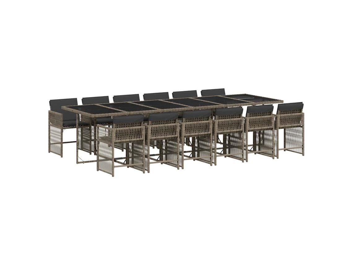 Garden Dining Set, Garden Dining Sets Vidaxl Cinzeto Rattan / Vime (n/a)