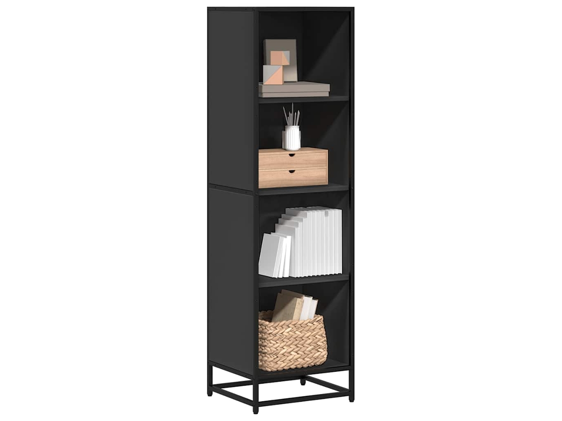 Vidaxl Estante 40x35x139 Cm Derivados De Madeira Preto