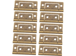 Conjunto De 10 Dobradiças Embutidas Reforçadas Em Aço Inoxidável Para
