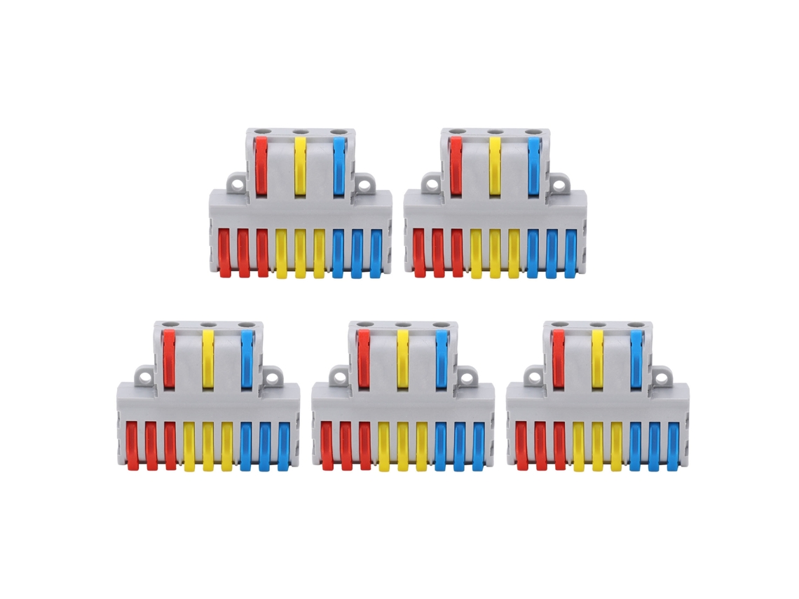 Conector De Fio Splitter Lever Nut 9 Em 3 Terminal De Conexão Rápida Compacto Spl‑93