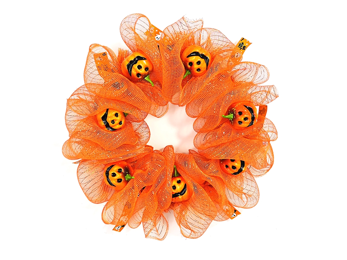 Decoração De Halloween Laxiscreed Wreath 45cm, Ornamento Para Porta Festivo Sem Luz