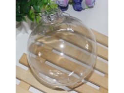 Laxiscreed Pack De 5 Bolas De Natal Transparentes Em Plástico Pet Para Decoração Festiva