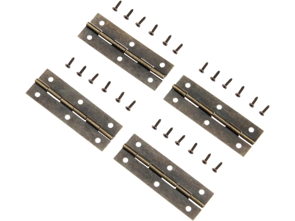 Dobradiças De Porta Com Rolamento Esferas, Reforçadas, 4 Peças, Para