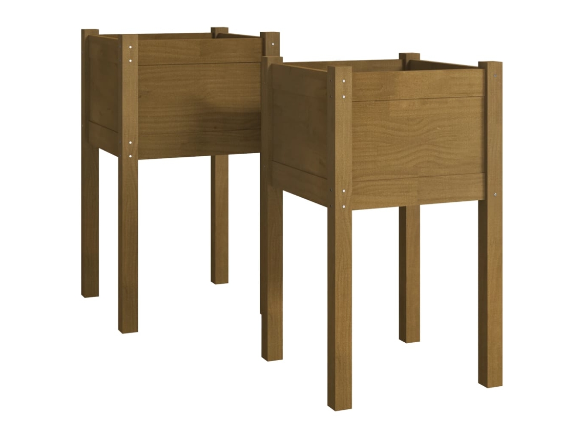 Planter, Planters Vidaxl Marrom Madeira De Pinho (n/a)