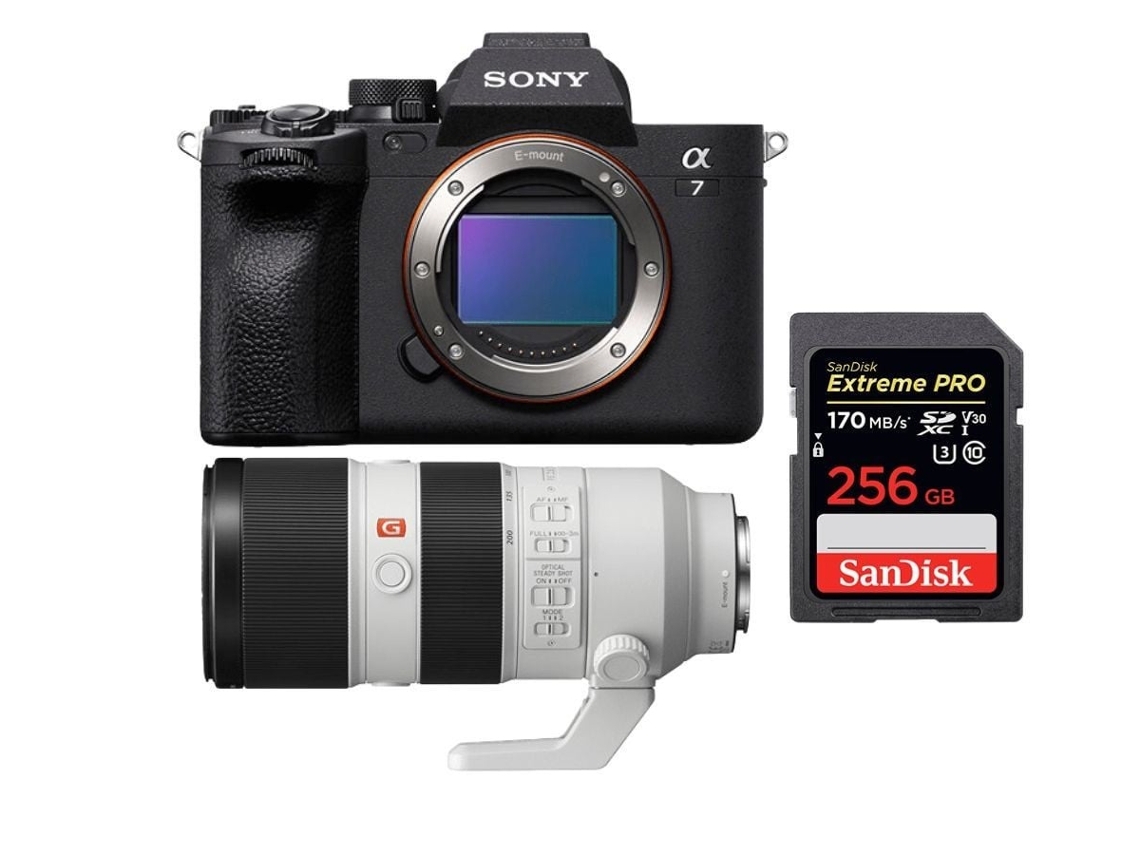 Alpha 7 Iv + Fe 70 200 Mm F2.8 Gm Oss + 1 Sandisk 256gb Extreme Pro Uhs i Sdxc 170 Mb/s + Ebook “20 Dicas para Fotos Que Impressionam” SONY