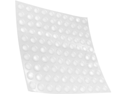 100 Unidades De Adesivos De Silicone Transparentes Com Pontos Em Relevo, Antiderrapantes.