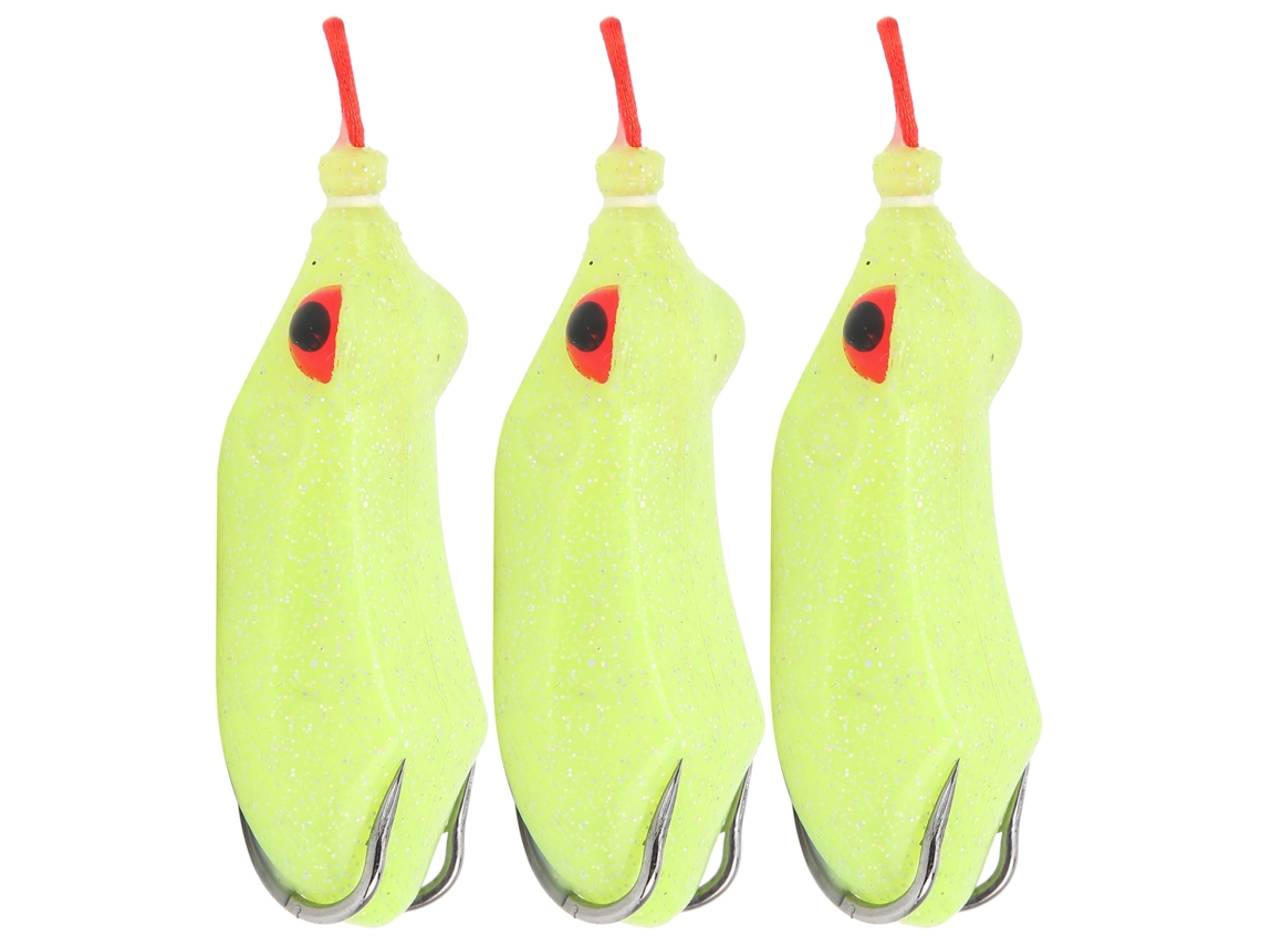 3 Iscas Artificiais de Pesca Soft Kit12