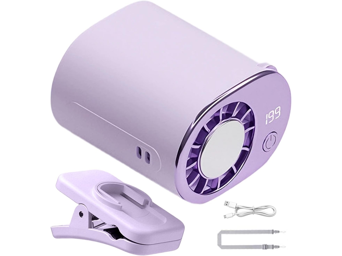 Ventilador De Clipe, Modelo Silencioso Para O Verão, Com Visor De Led
