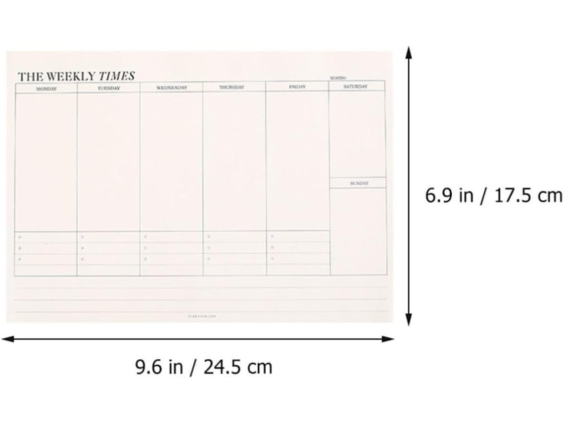 Carnet De Planification Quotidienne Em Papel Branco, Bloc-notes Professionnel Destacável Para Bureau Et