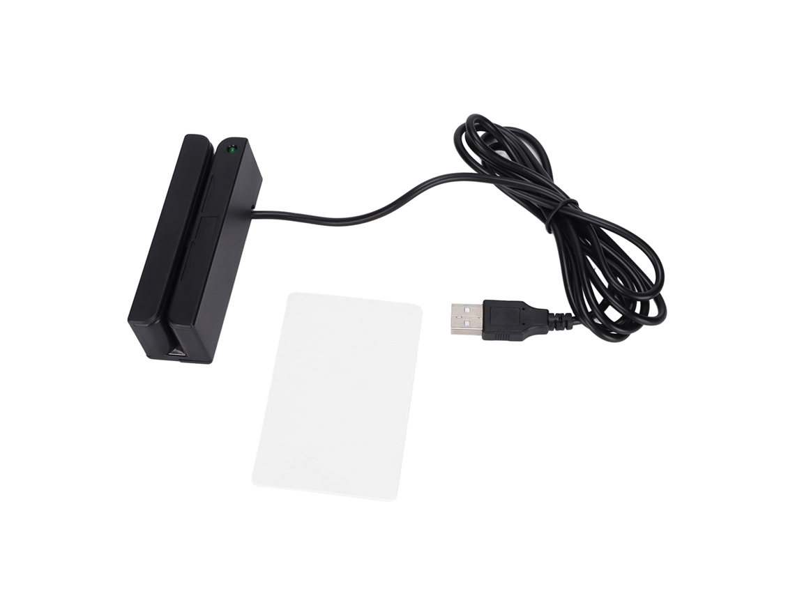 Leitor De Cartão De Crédito Usb Swiper Msr Plug And Play Autenticação Bidirecional Pos