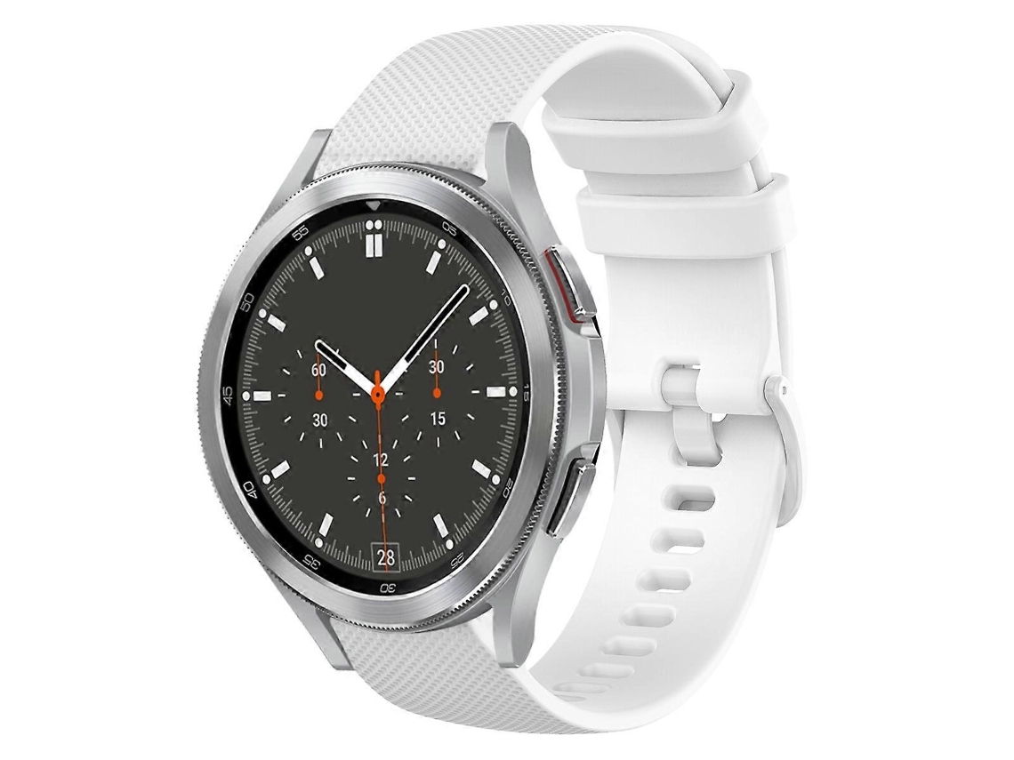 Pulseira De Silicone Xadrez De Cor Sólida Para Samsung Galaxy Watch4 Classic 46mm 20mm