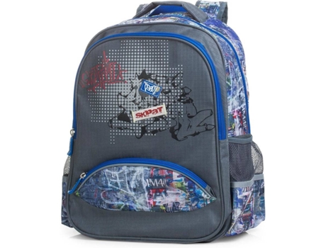 Mochila  Poliéster Acolchoado Estampado (43 x 33 x 16 cm - Cinzento)