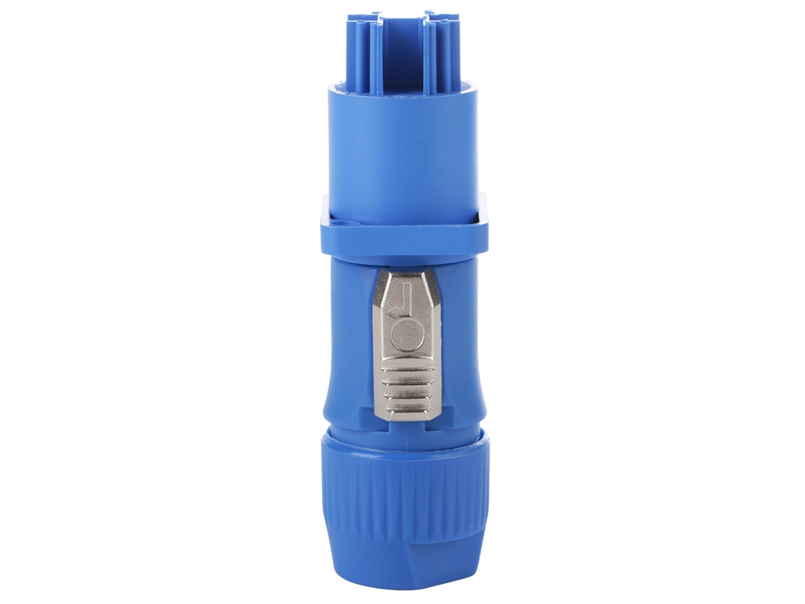 Conector de Áudio e Tomada Led com Plug Aviário 250v Ac 3mω Azul