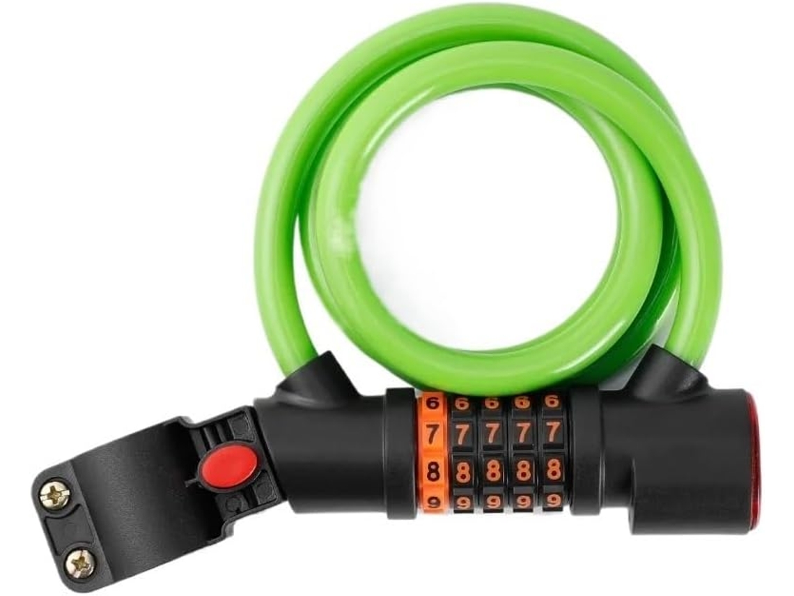 Cadeado Para Bicicleta Com Combinação De 5 Dígitos - Design Funcional