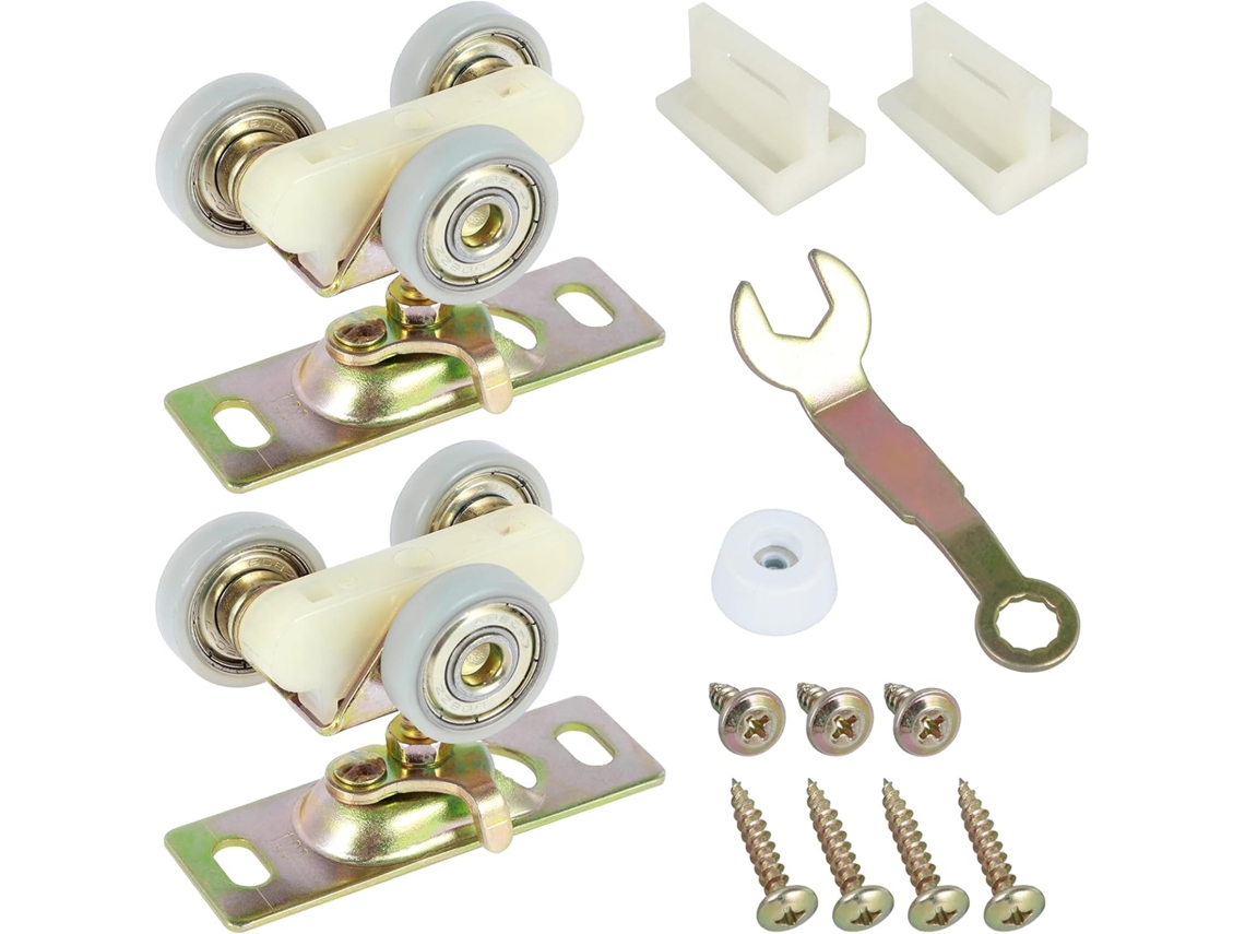 Conjunto De Roletes Para Porta Correr Embutida Guanshang, Compatível Com As Séries 1500 100pd De Portas Silenciosas, Kit