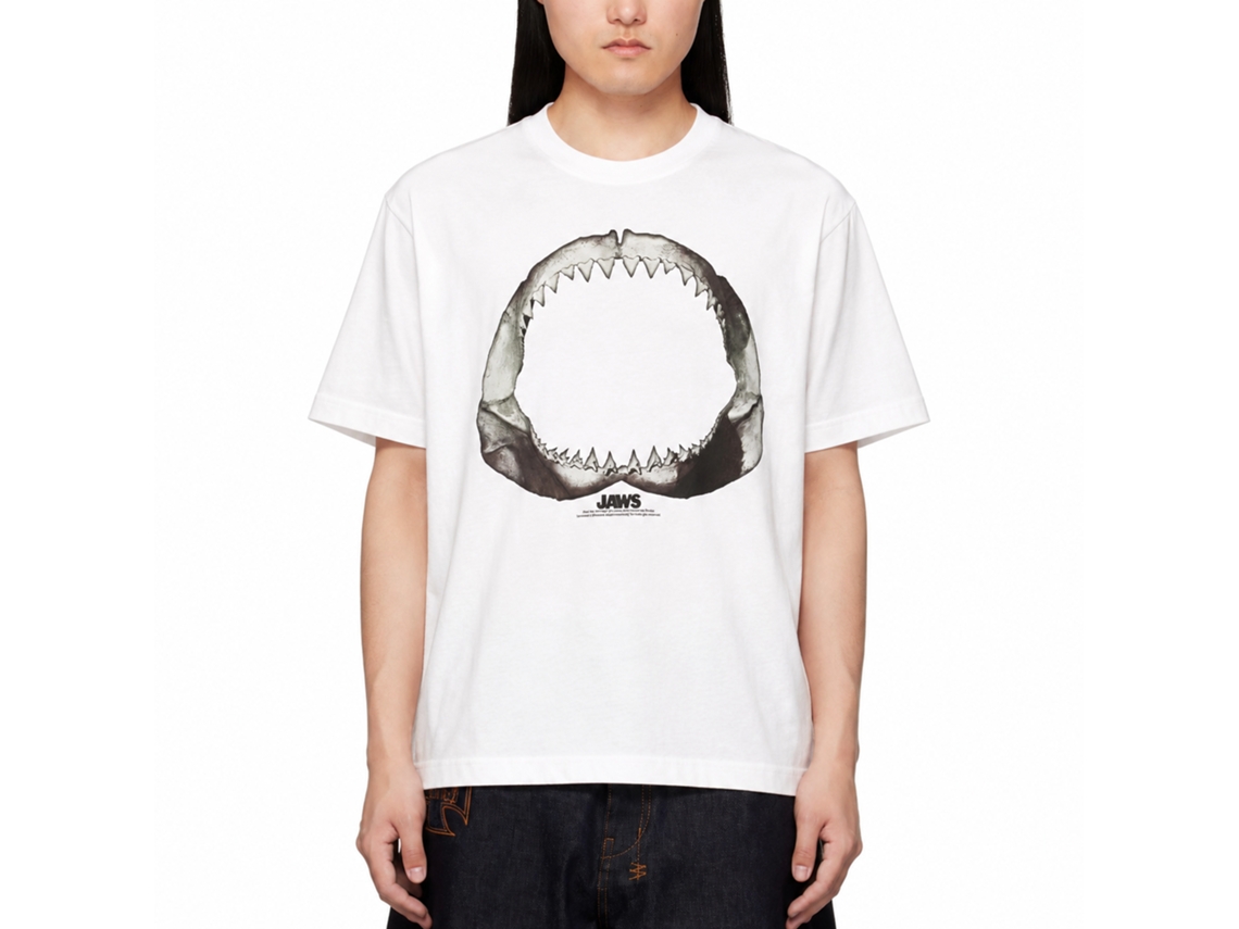 Rockinstone Jaws Movie Literally White Adult T-shirt Size:xxl