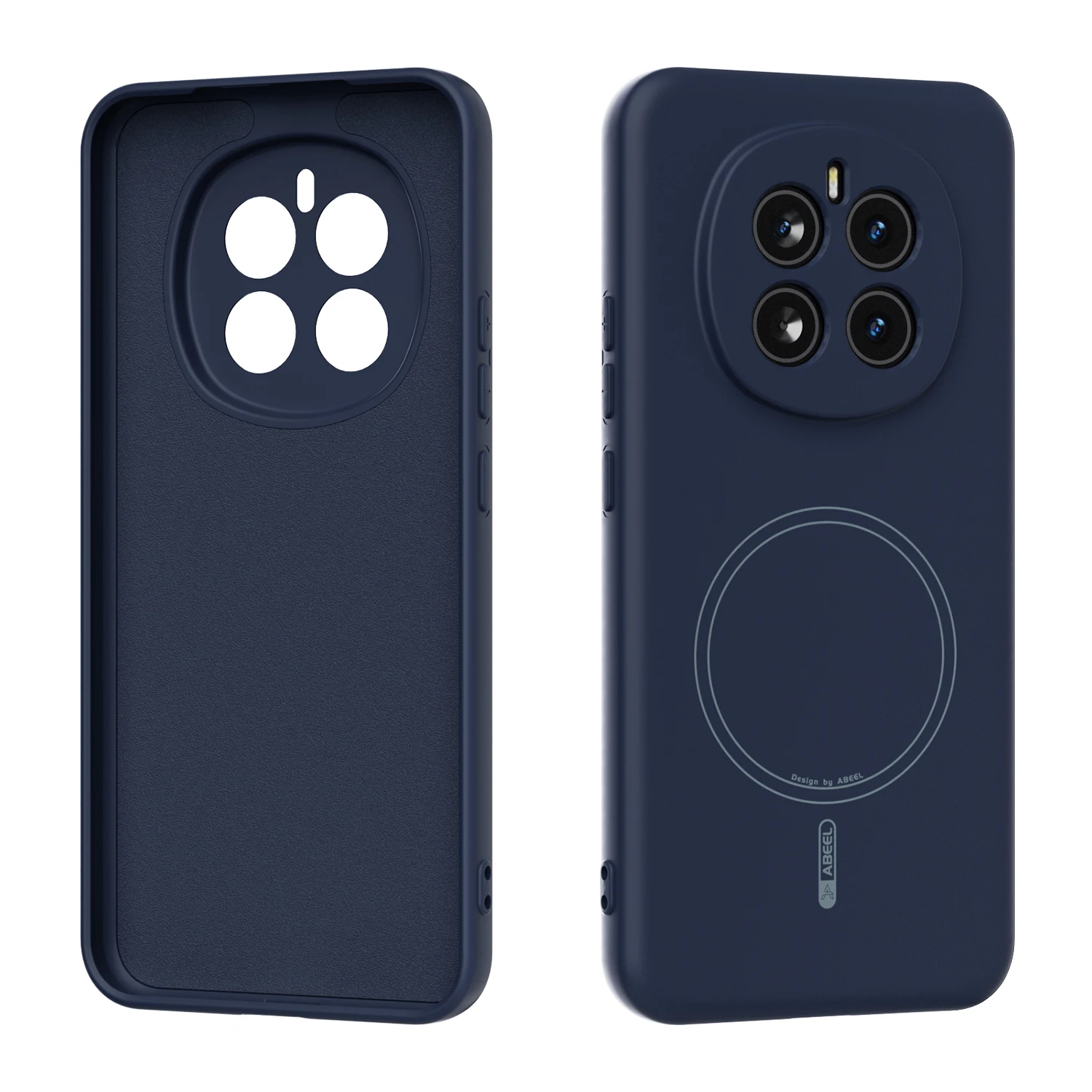 Capa De Celular Magnética De Silicone Líquido (azul Escuro Honor 500), Resistente A Impactos.