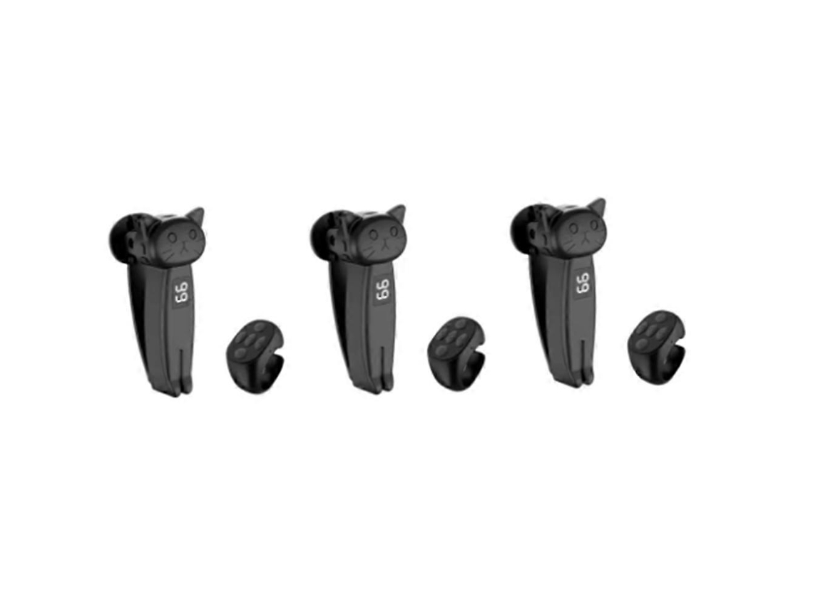 Conjunto De 3 Controles Remotos Com Virador De Páginas E Clicker Automático Bluetooth 5.3 Para Celulares Android/e-readers, Jogos E Transmissões Ao V