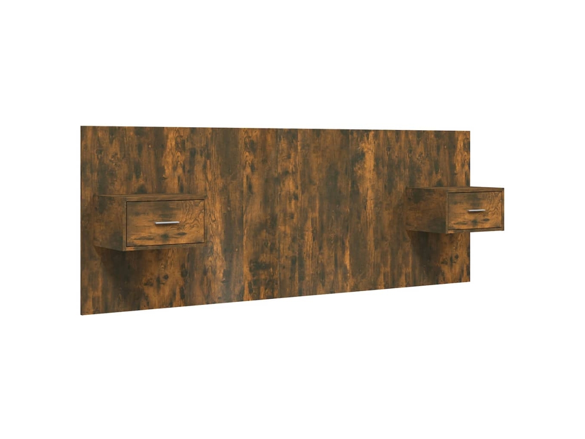 Bed Headboard With Cabinet, Bed Headboards With Cabinets Vidaxl Marrom Madeira Processada (n/a)
