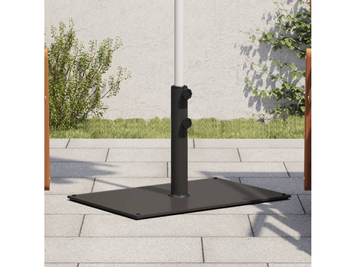 Vidaxl Base de Guarda sol para Postes de Ø32/38/48 Mm 15 Kg Retangular