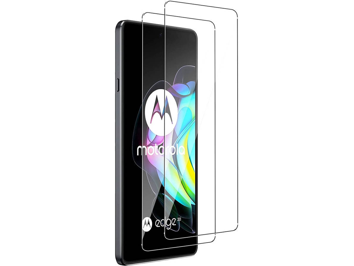 Kit 2 Películas Vidro Temperado Motorola Edge 20 Case-Friendly Transparente