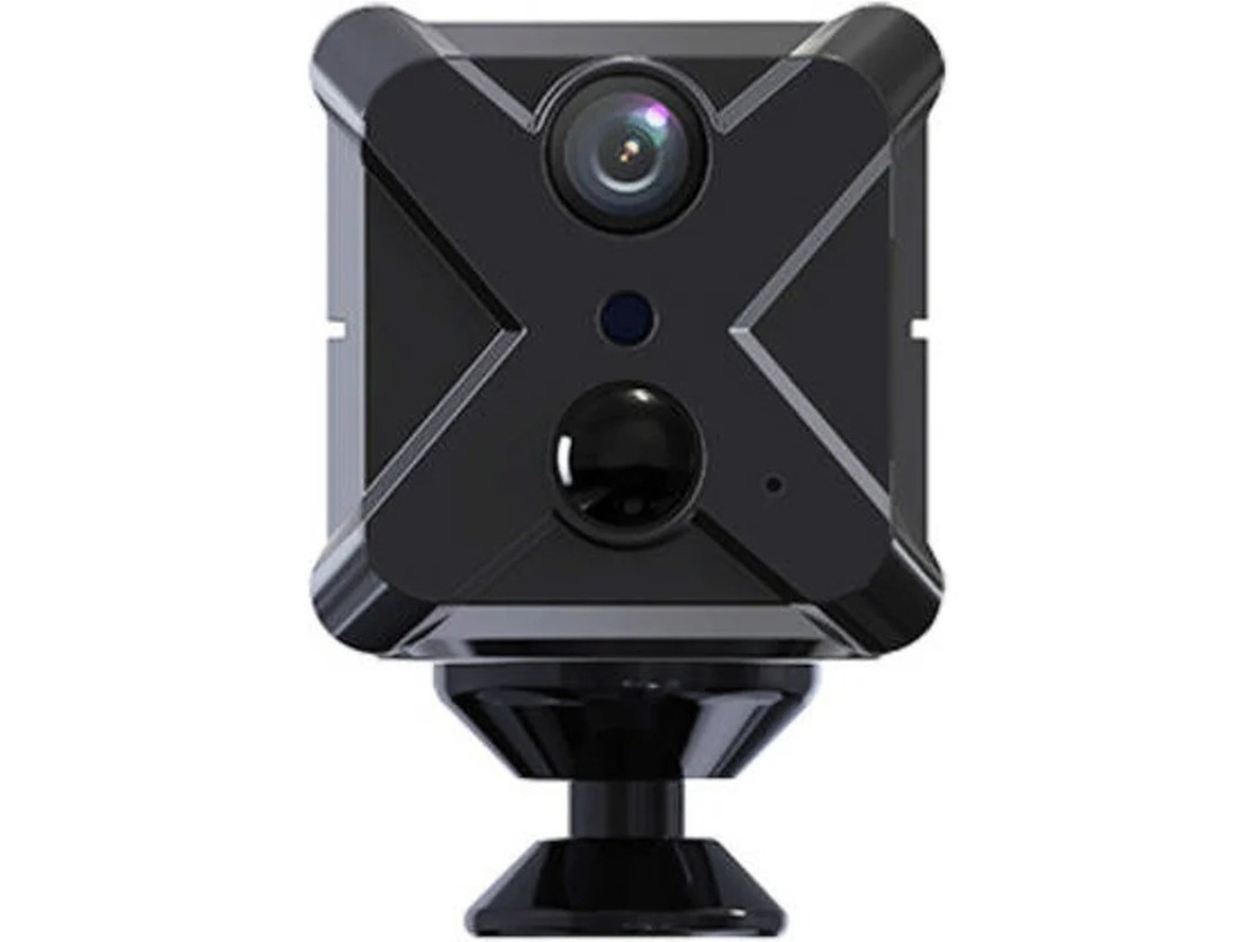 Câmera espiã sem fio Bestvite X9 Mini com WiFi e visão noturna HD 1080P (preta)