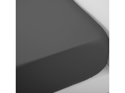 Lençol Ajustável LAMEIRINHO Newlove (Cinzento  - 160 x 200  cm  -  Percal de Algodão)