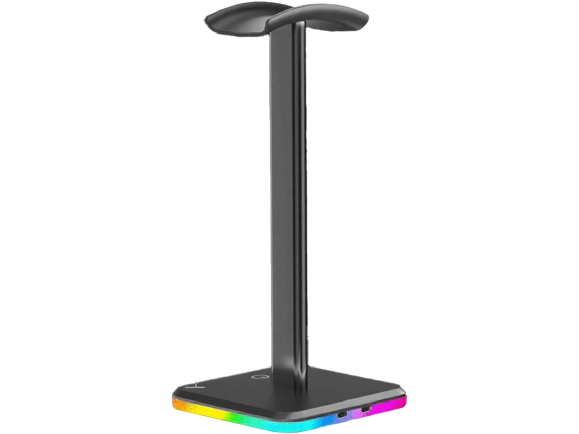 Support De Casque Rvb Avec Contrôle Tactile Et Lumière Ambiante, Organiseur De Bureau De Jeu Pour Rangement De