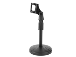 Suporte de mesa ajustável e removível para microfone com clipe AQUAFORGE