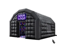 Tenda Inflável Para Festas 5,4 X 5 X 4,25 M Com Soprador De 680 W, Preta Vevor
