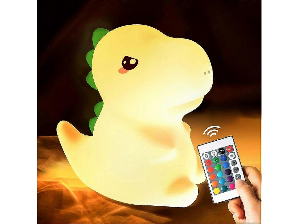 Luminria Noturna Infantil Com Tema De Dinossauro, Lmpada Led Porttil A Bateria Compatvel Com Quarto Aquaforge