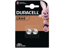 Pilhas Alcalinas tipo Botão DURACELL LR44 (2 Und)