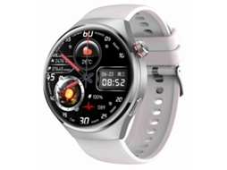 (prateado) Smartwatch Com Tela Amoled Redonda De 1,43 Polegadas, Compatível Com Chamadas Bluetooth, Pressão Arterial E Oxigenação Sanguínea.