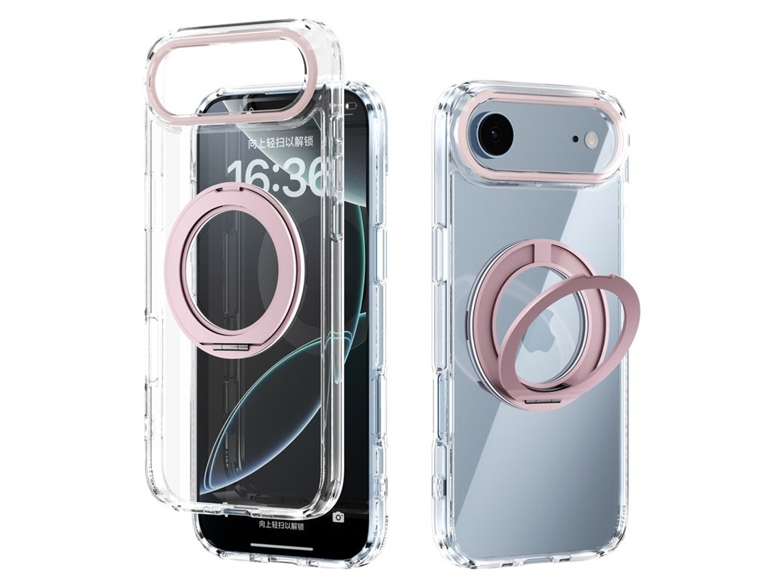 Capa Para Celular Abeel Q-luck Para Iphone Air, Resistente A Impactos, Com Suporte Integrado, Rosa.