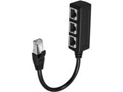 Cabo Divisor Ethernet Rj45, Rj45 Macho Para 3 Conectores Fêmea, Cabo Adaptador Divisor De Extensão De Rede Lan Ethernet Aquaforge