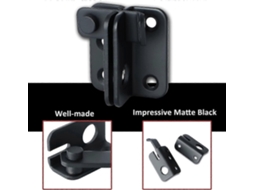 Cadeado Para Porta De Correr, Fecho Para Porta, Fivela, Gancho Antirroubo, Aço Inoxidável, Acabamento Preto Fosco Aquaforge