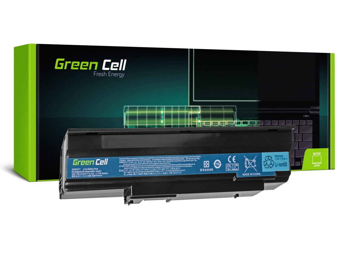 Bateria GREEN CELL para Acer Extensa 5235 5635 5635Z 5635G 5635Zg / 11,1V 4400Mah