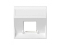 Placa De Voz E Dados Inclinada Sg Para 1 Módulo Branco Simon 50000181 030